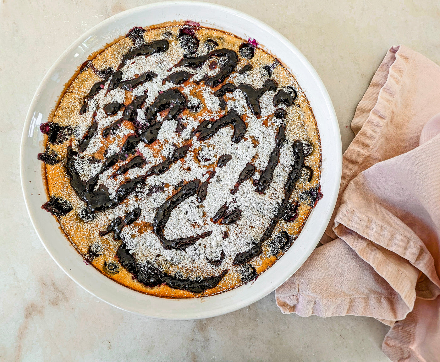 Black & Blue Clafoutis