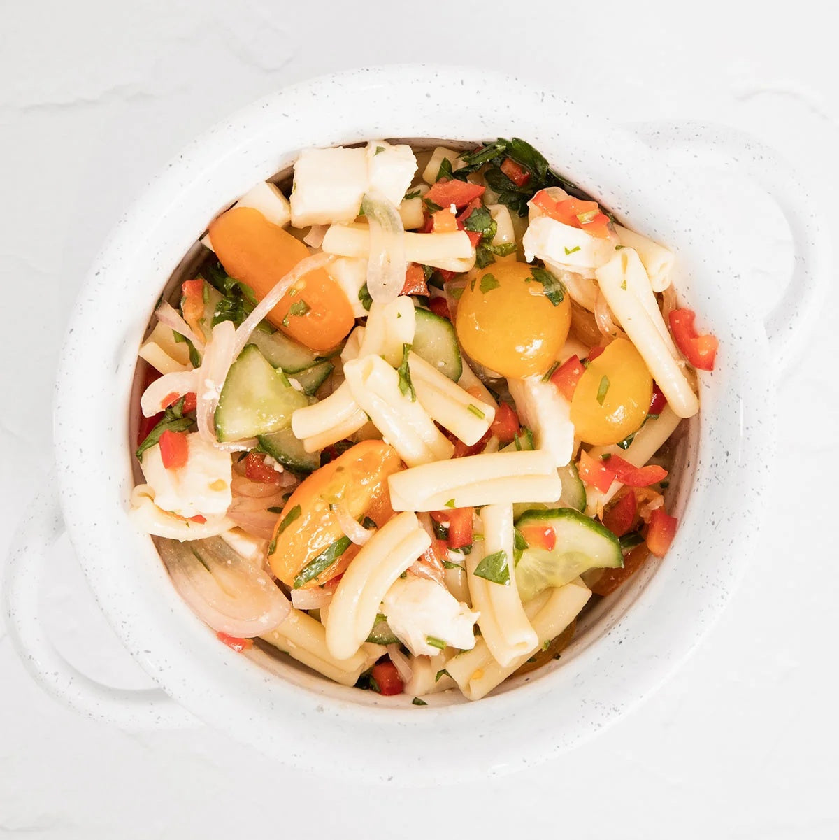 Spicy Mango Habanero Pasta Salad