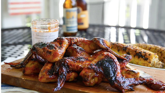 Firecracker Hot Wings with Red Pepper Jelly