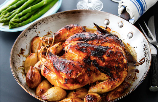 Apricot Orange Glazed Roast Chicken