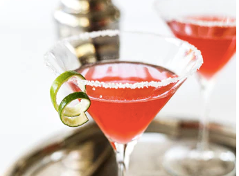 Raspberry Lime Martini