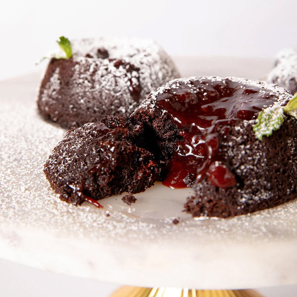 Gluten-Free Chocolate Cherry Lava Cake