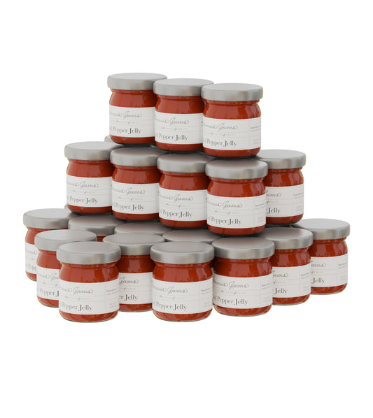 Red Pepper Jelly - Mini Jam- Set of 30