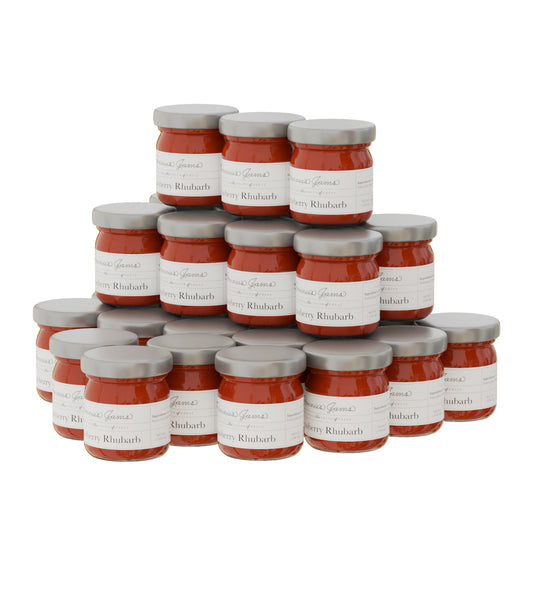 Strawberry Rhubarb - Mini Jam-Set of 30