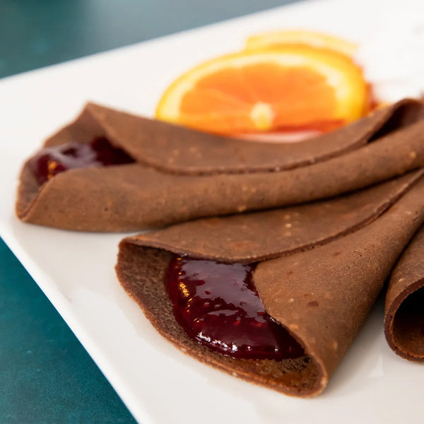 Vegan Naked Chocolate Orange Crêpes